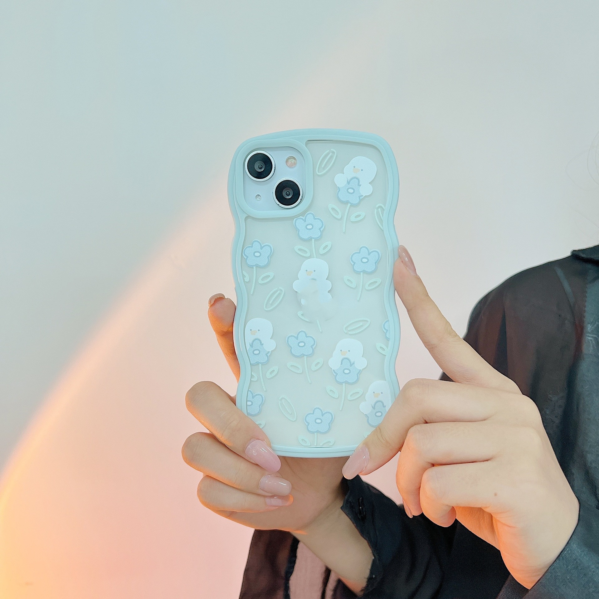 Ins Wave Edge Mobile Phone Protective Case - Image 4