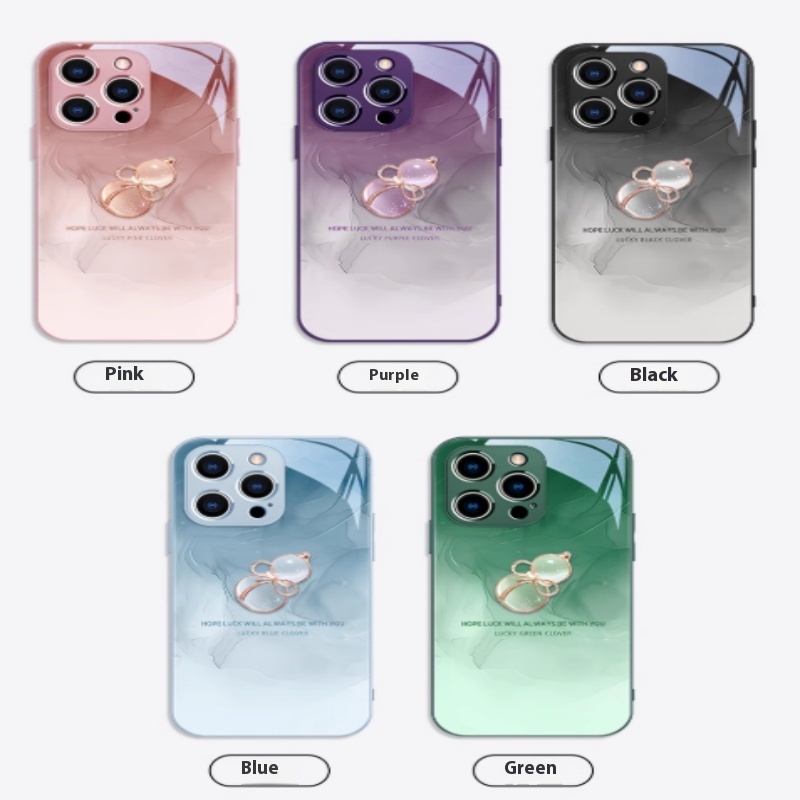 Blooming Gourd Shiny Phone Case - Image 4