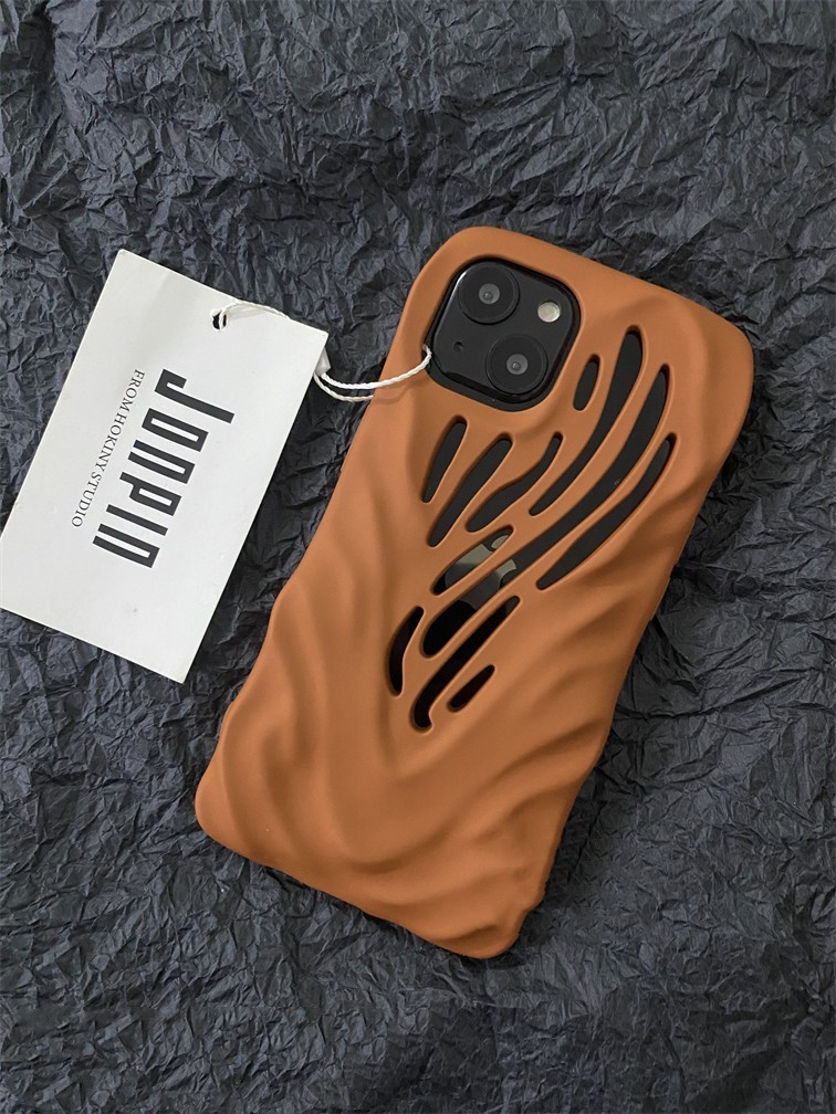 Titanium Gray Wind Hollowed Out Phone Case - Image 3
