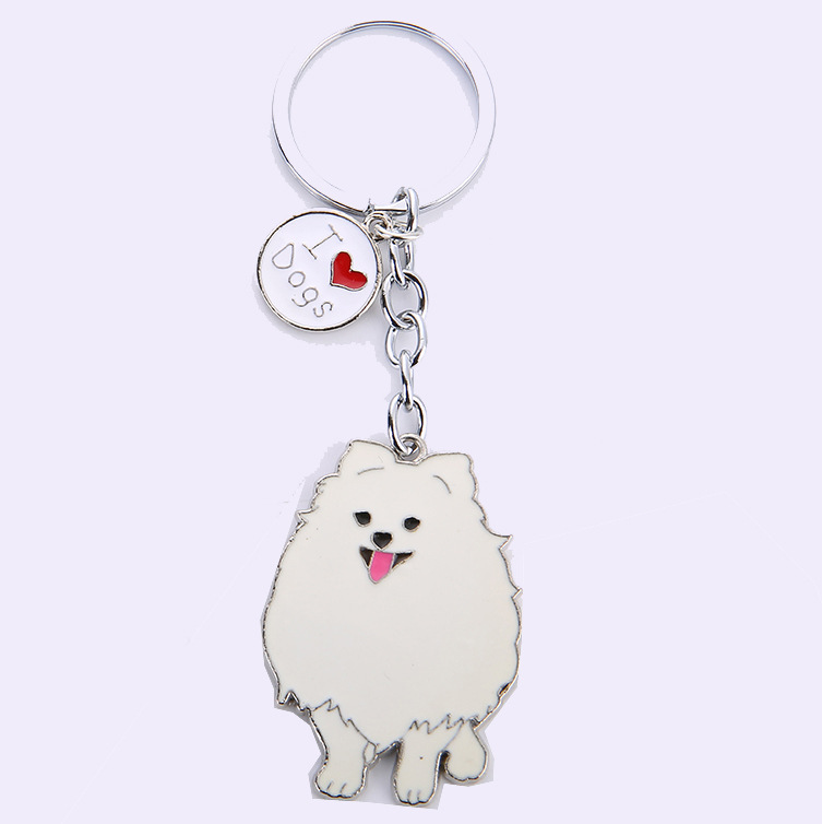 Creative Pet Dog Car Metal Keychains - Image 8