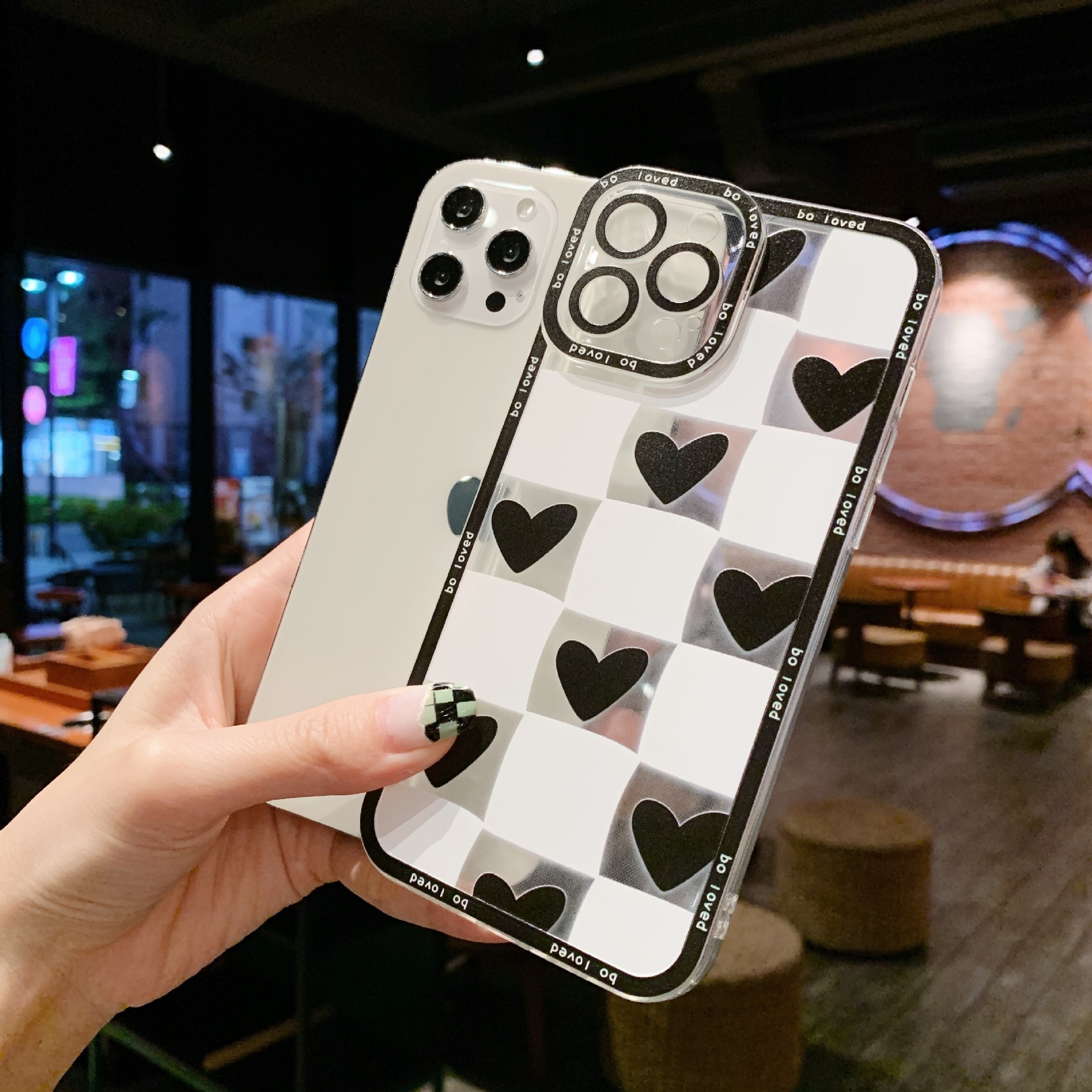 Ins Chessboard Love Phone Case - Image 5