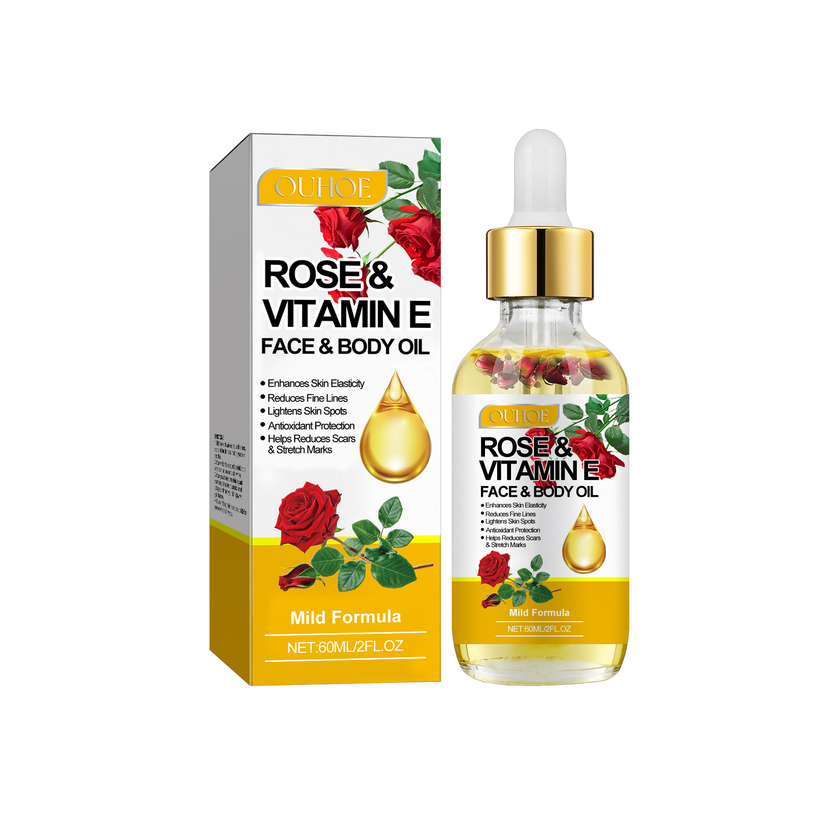 Rose Vitamin E Body Oil
