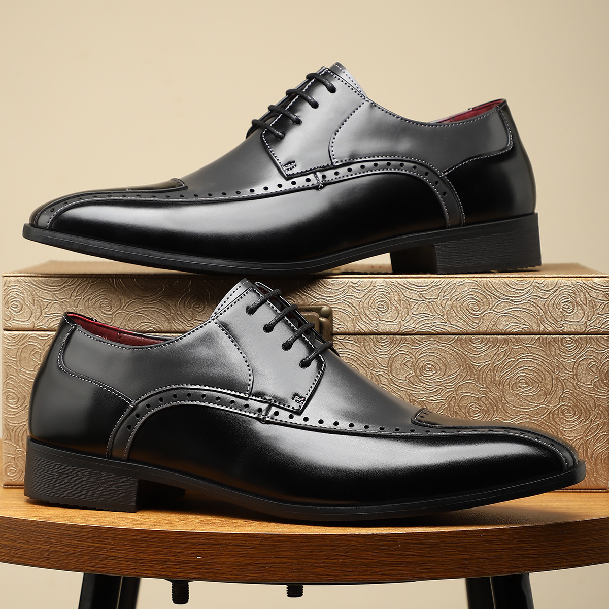 Men's Non-slip Breathable Leather Shoe - Image 8