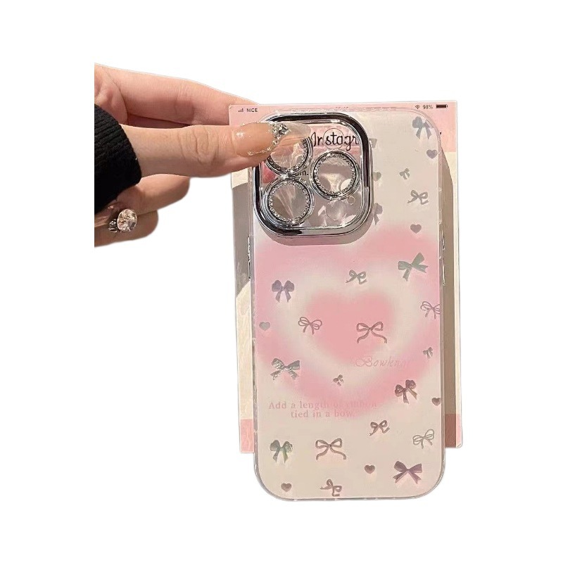 Heart Blush Bow Phone Case - Image 4