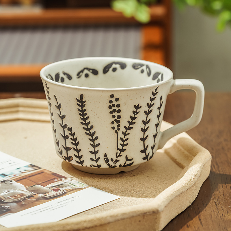 Minimalist Nordic Ceramic Hand-Painted Mugs - Image 2