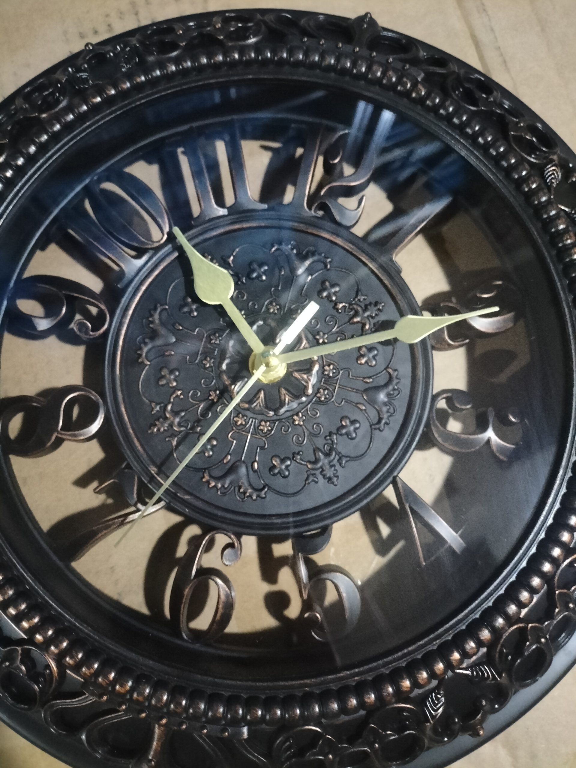 Antique Round Wall Clock - Image 10