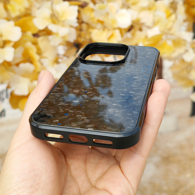Gold Foil Carbon Forged Grain Phone Case - Image 3