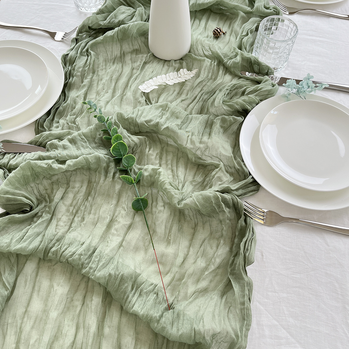 Long Cloth Scarf Table Runner - Image 2