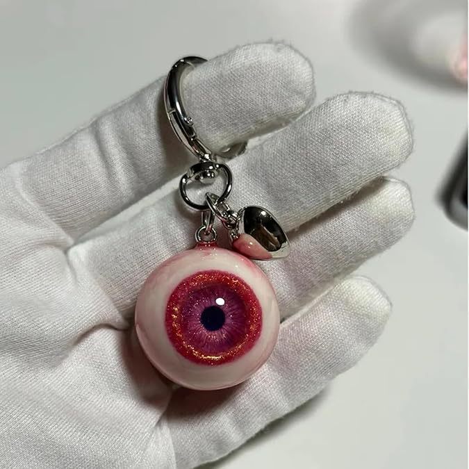 Heart-shape Devil's Eye Resin Keychain