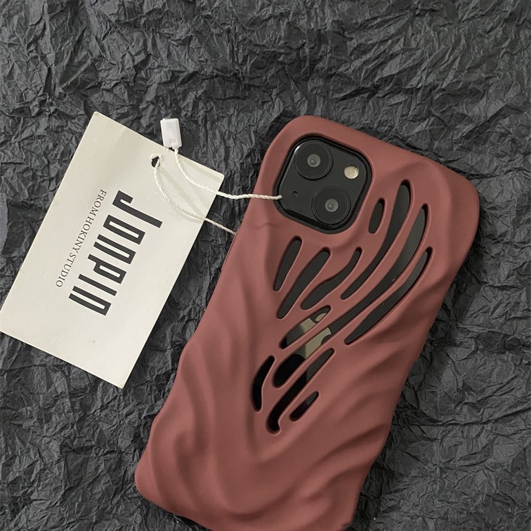 Titanium Gray Wind Hollowed Out Phone Case - Image 7