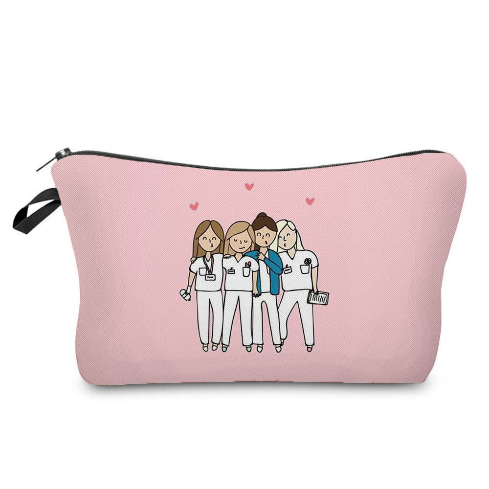 Angel Nurse Printed Makeup Storage Bag - Image 9