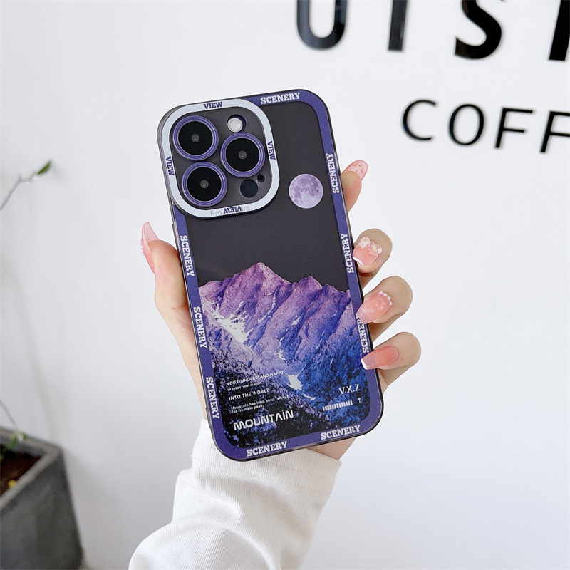 Dark Purple Landscape Mountain Peak Case - Image 10
