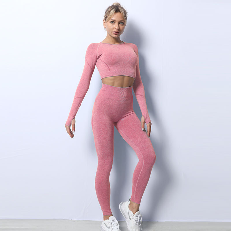 Sports Seamless Knit Yoga Wear Set