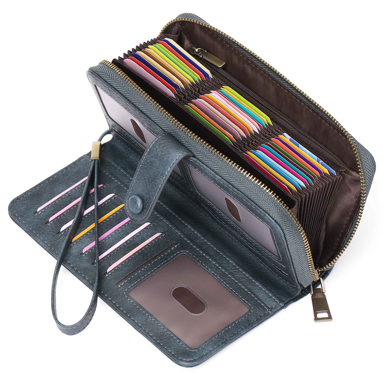 Expanding Card Holder Long Wallet Bag - Image 4