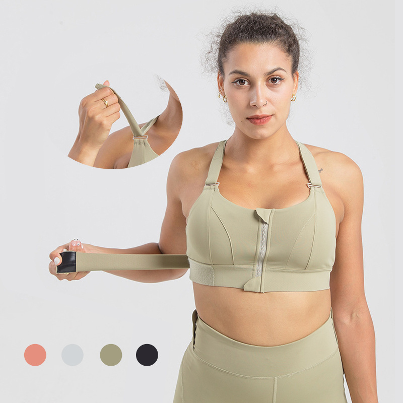 Front Zipper Seamless Push Up Bra For Women