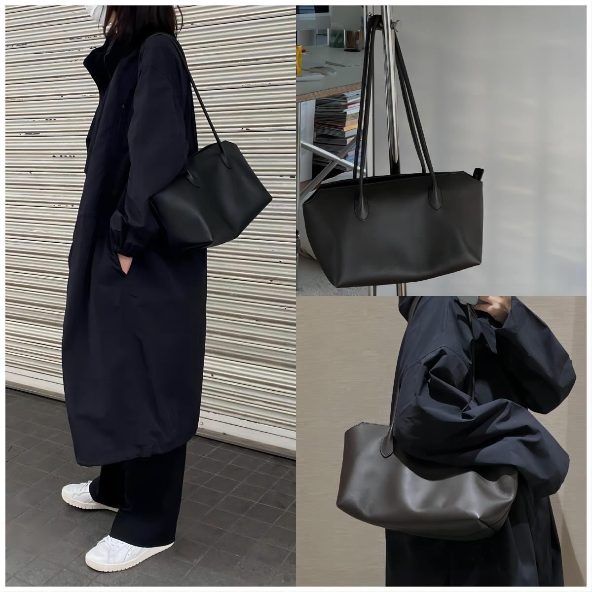 Leather Tote Large Capacity Handbag - Image 5