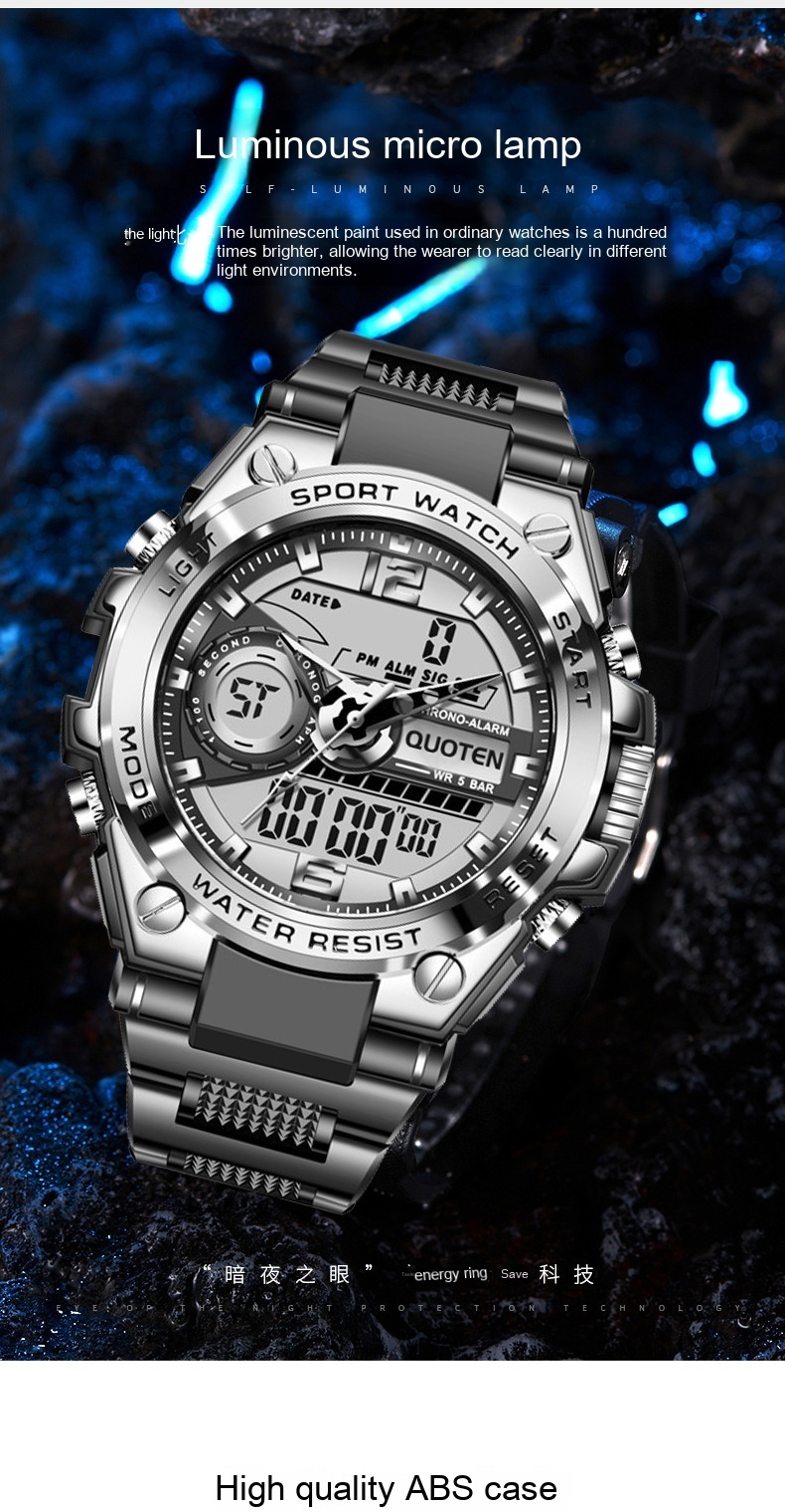 Waterproof Sports Electronic Quartz Watch - Image 6