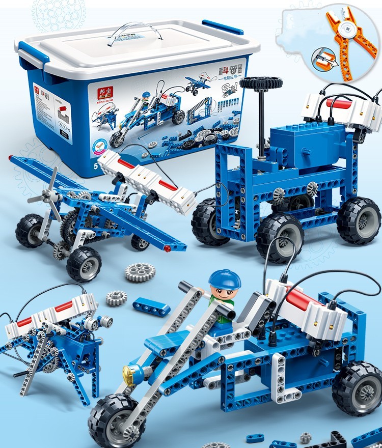 Electric Assembled Building Blocks Toy Set - Image 6