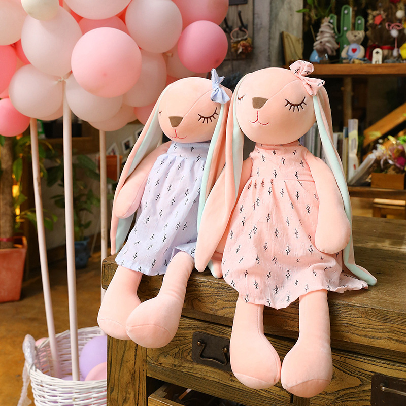Long Ears Rabbit Plush Heart Rag Doll Toy - Image 5