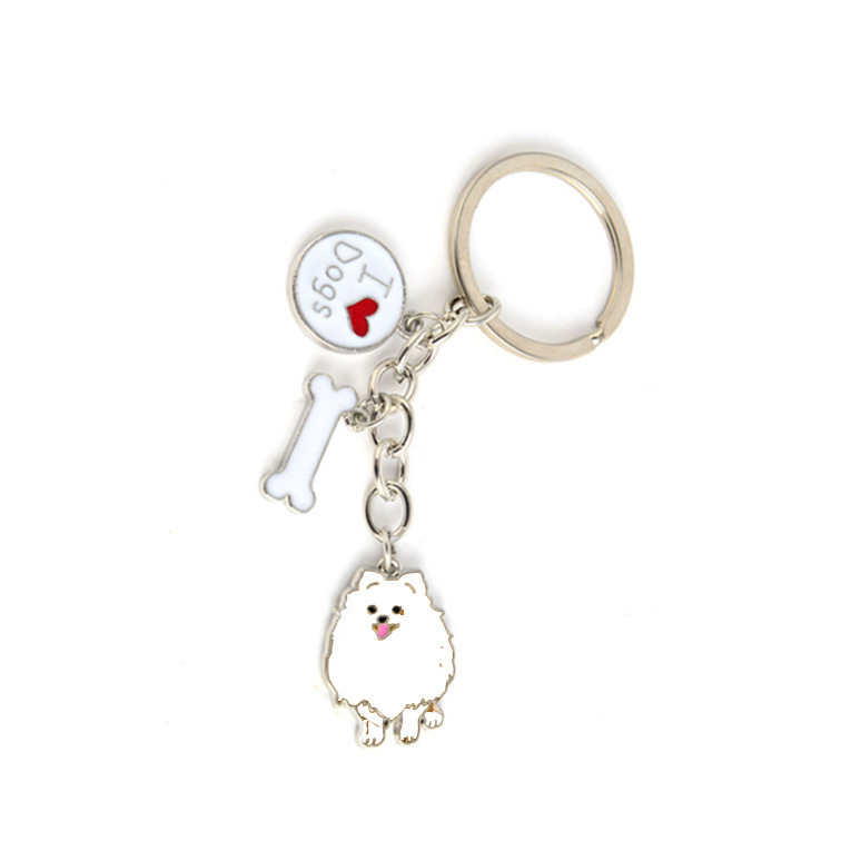 Creative Pet Dog Car Metal Keychains - Image 6