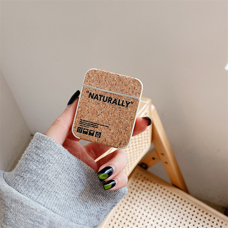 Alphabet Wood Grain Headset Case - Image 6