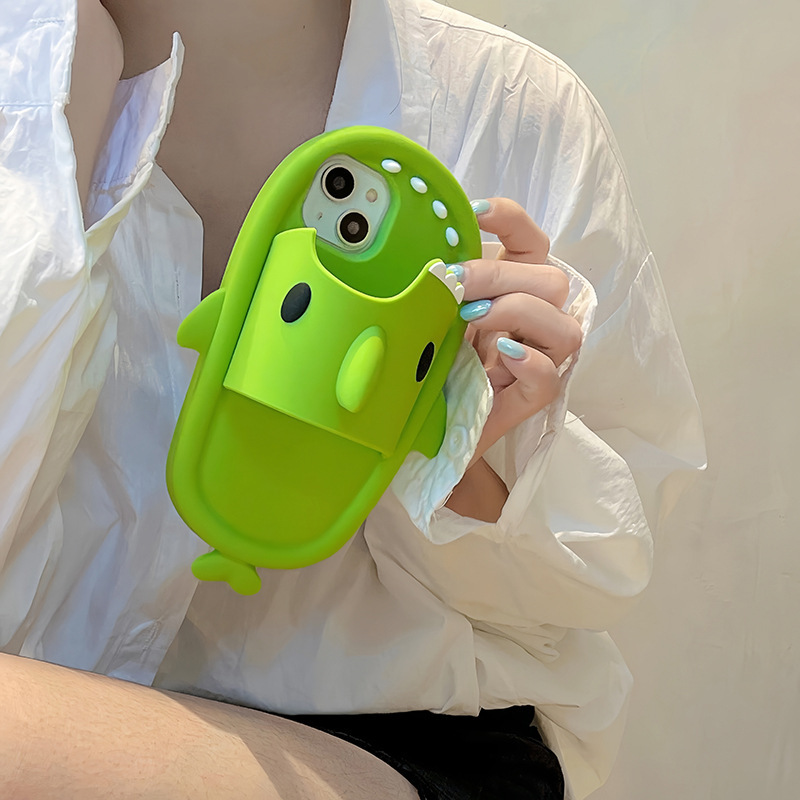 Funny Shark Slipper Phone Case For Iphone - Image 2