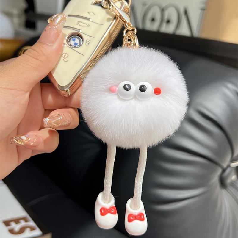 Plush Big Long Leg Briquette Key Ring