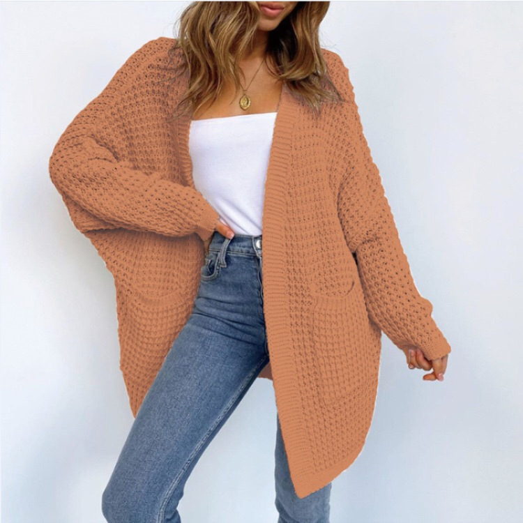 New Style Knitwear Solid Color Long - Image 6