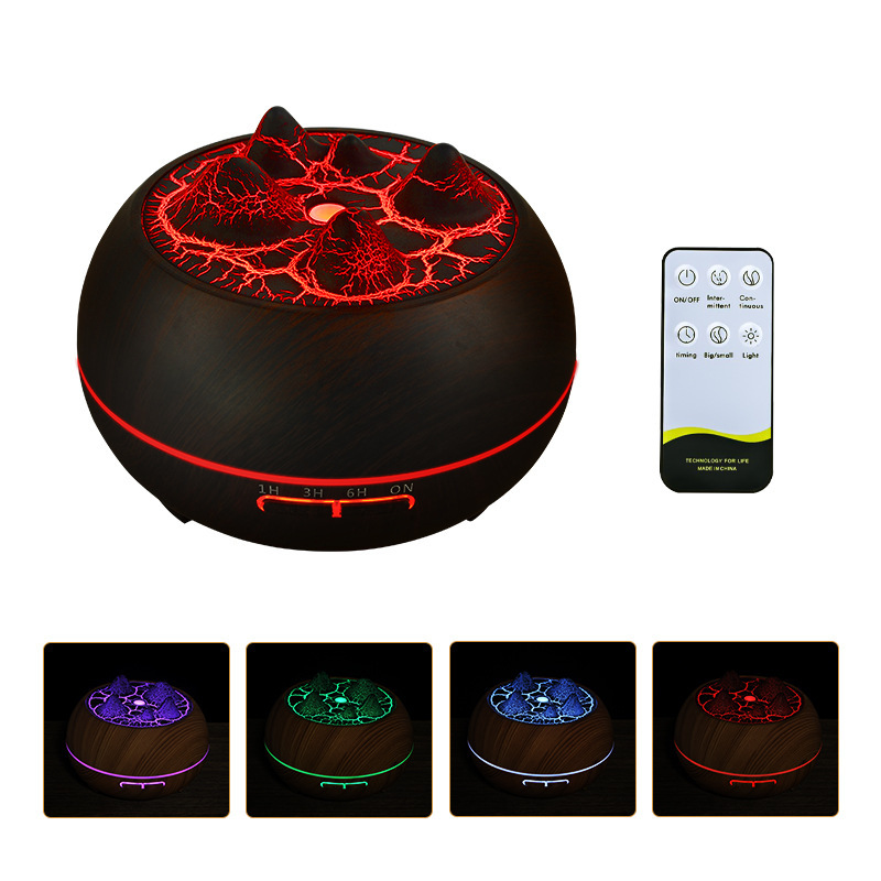 Flame Mountain Wood Grain Humidifier - Image 2