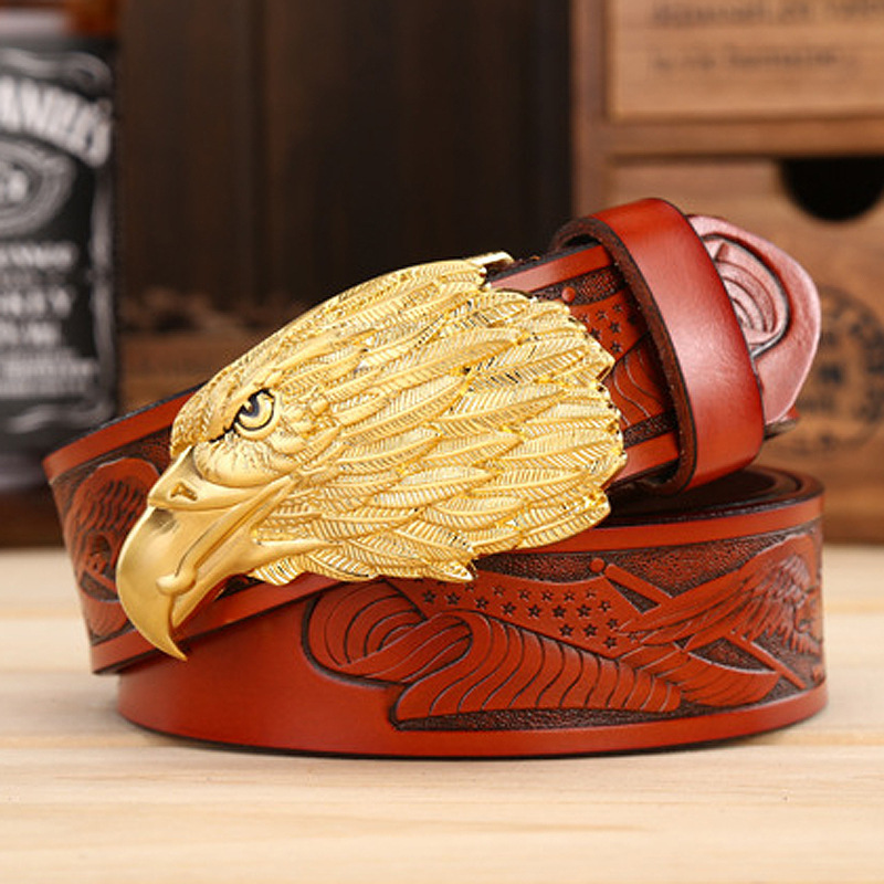 Men's Fashion Eagle Leather Belt - Image 4