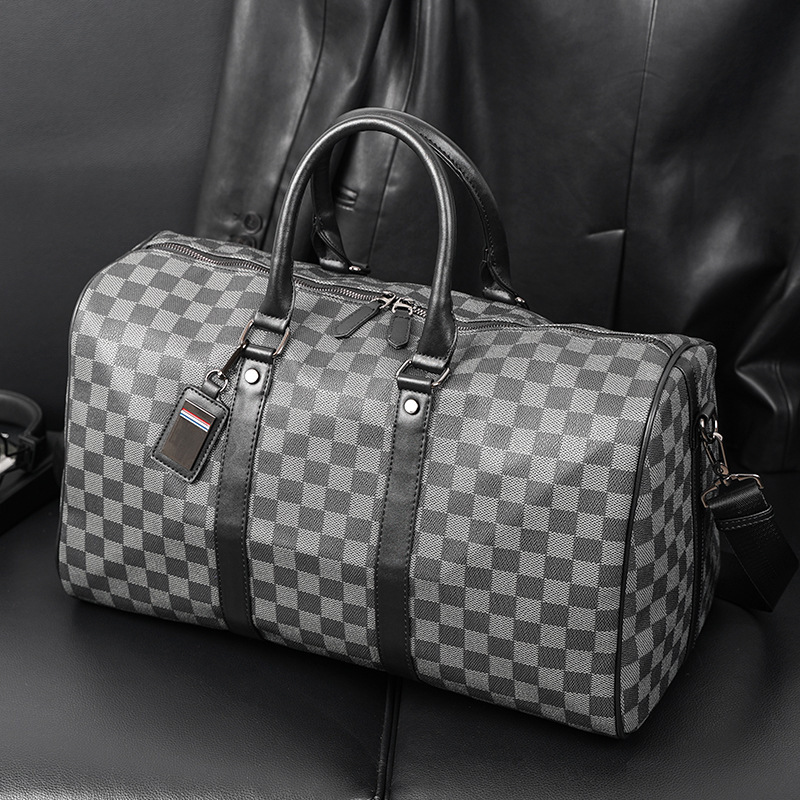 Short Distance Plaid Travel Handbag - Image 7