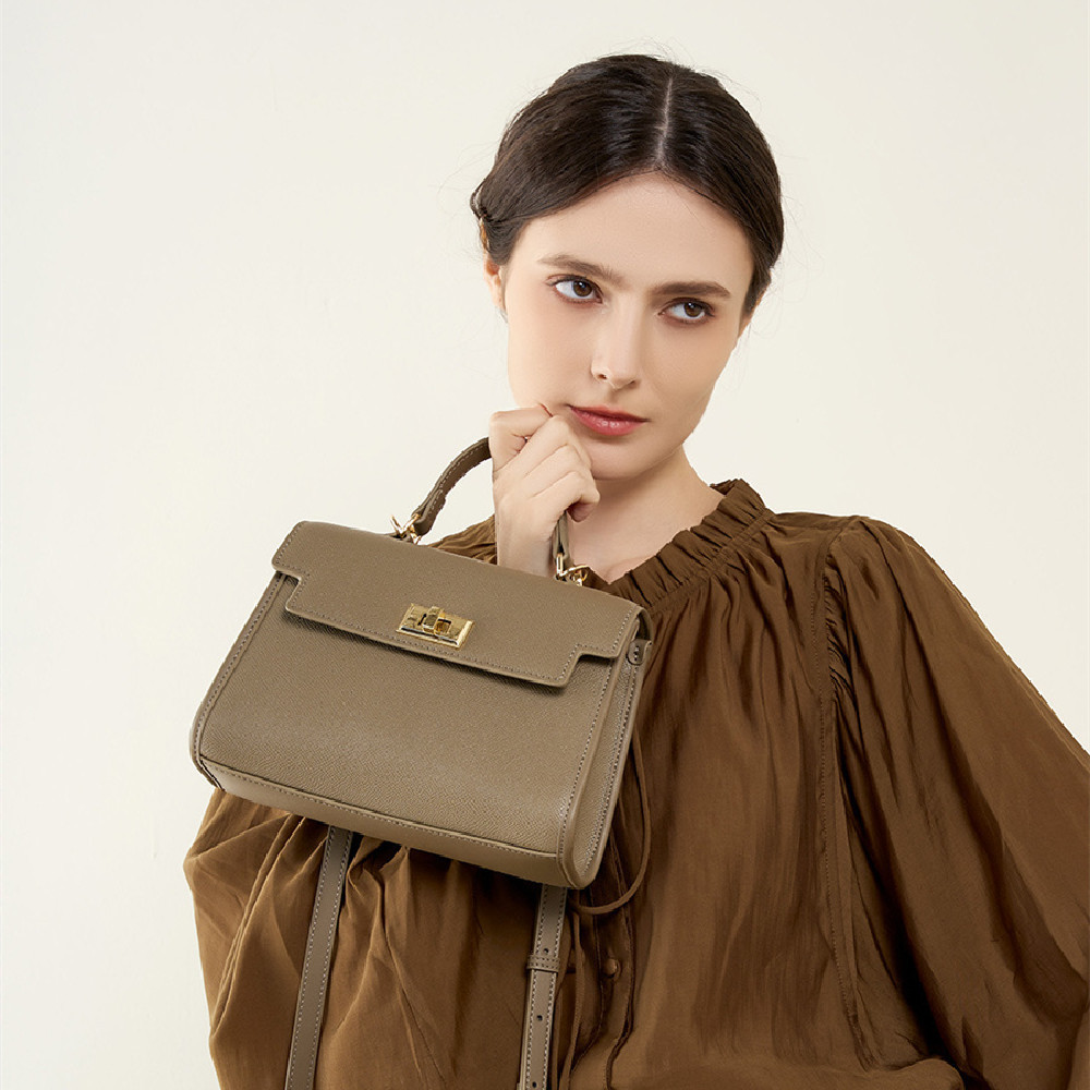 All-Matching Cowhide Handbag