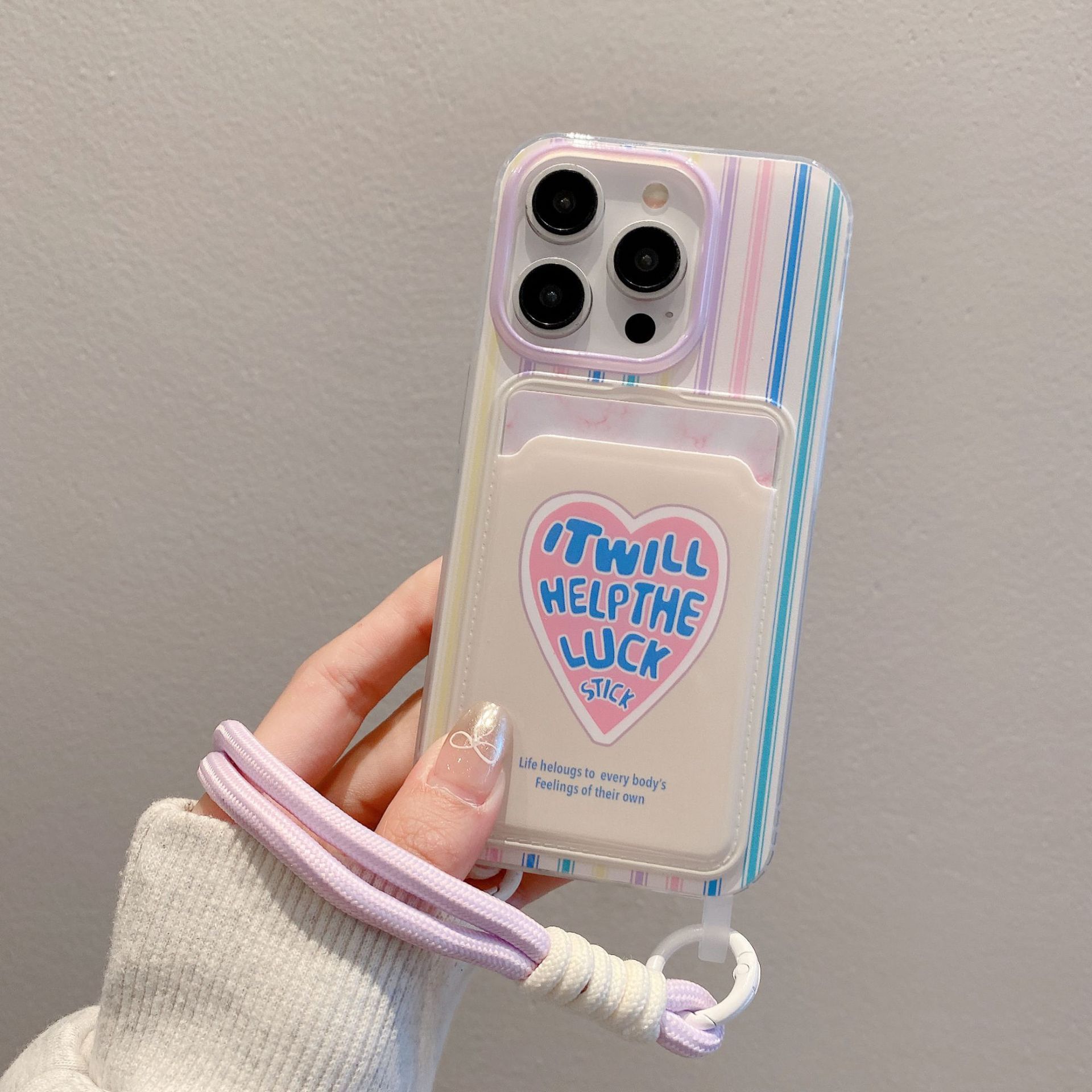 Cartoon Lanyard Phone Case Card Holder Protective Case - Image 5