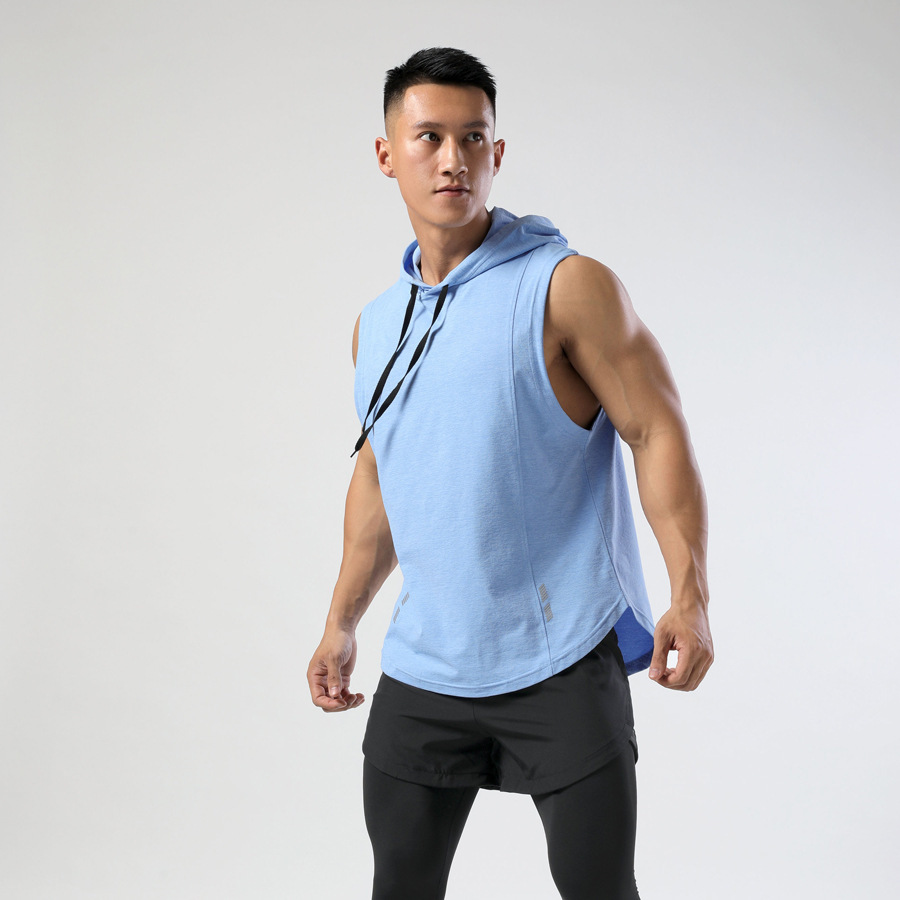 Hooded Sleeveless T-shirt
