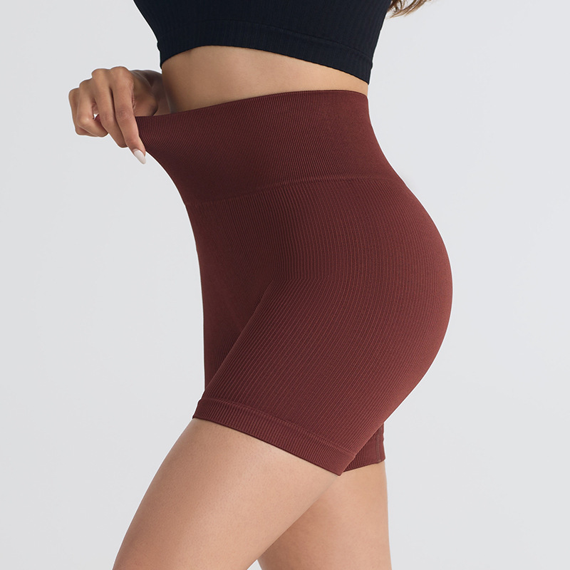 Seamless Thread Fitness Stretch Tight Shorts - Image 2