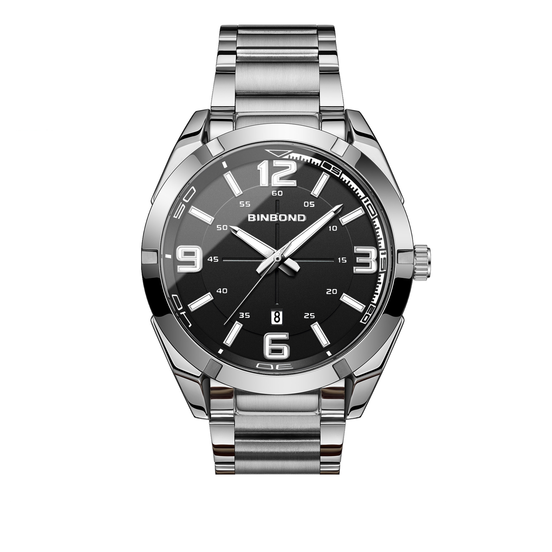 Large Digital Steel Belt Men's Watch - Image 5