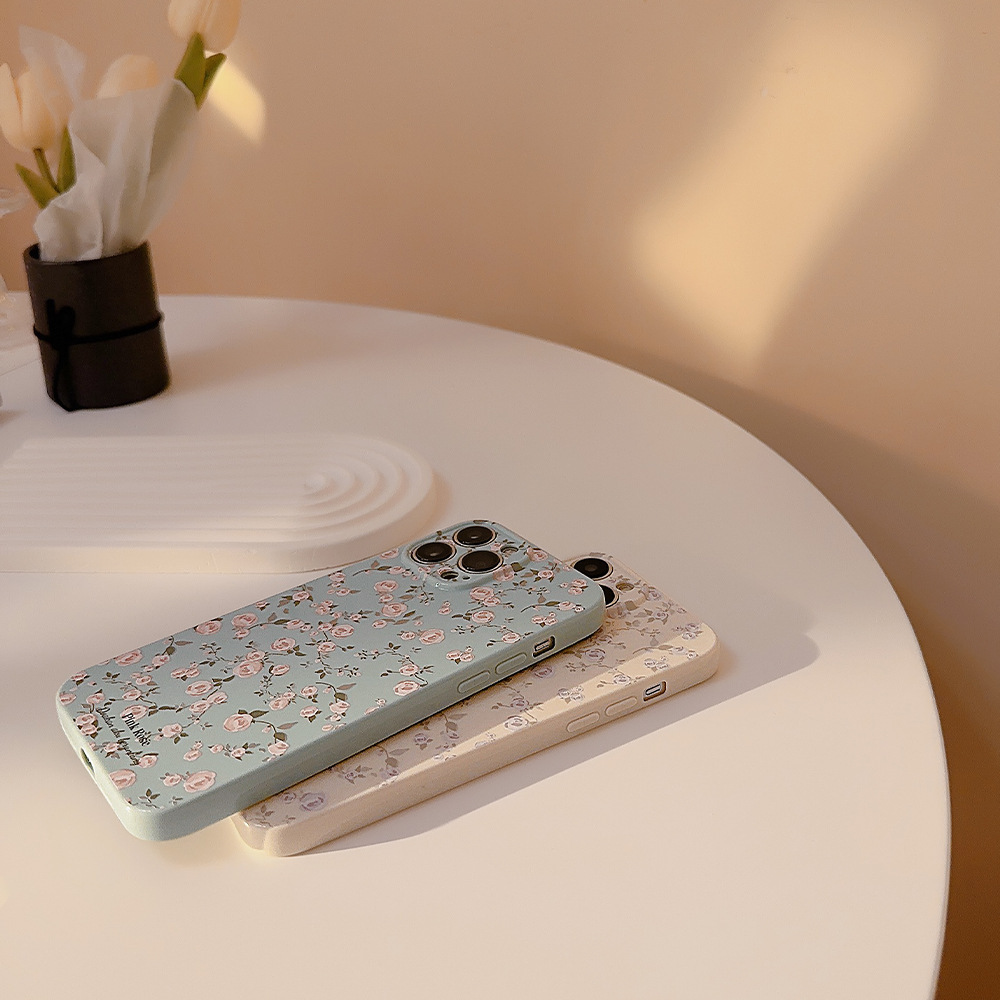 Korean Vintage Floral Phone Case - Image 7