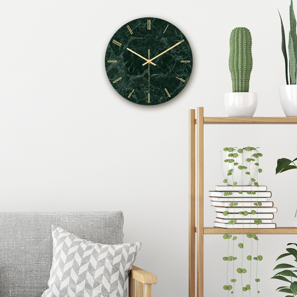 Creative Marble Wall Clock - Image 3
