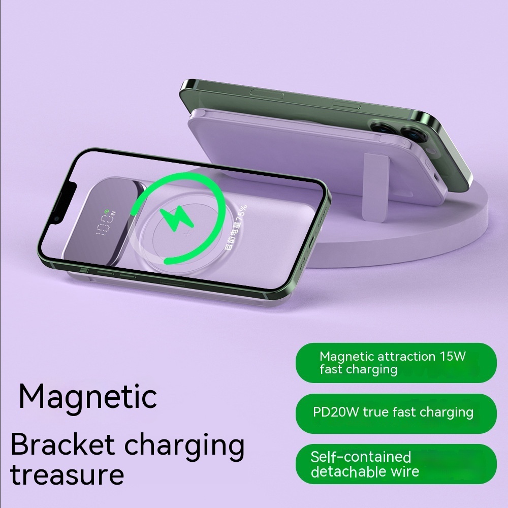 Wireless Power Bank With Cable - Image 6