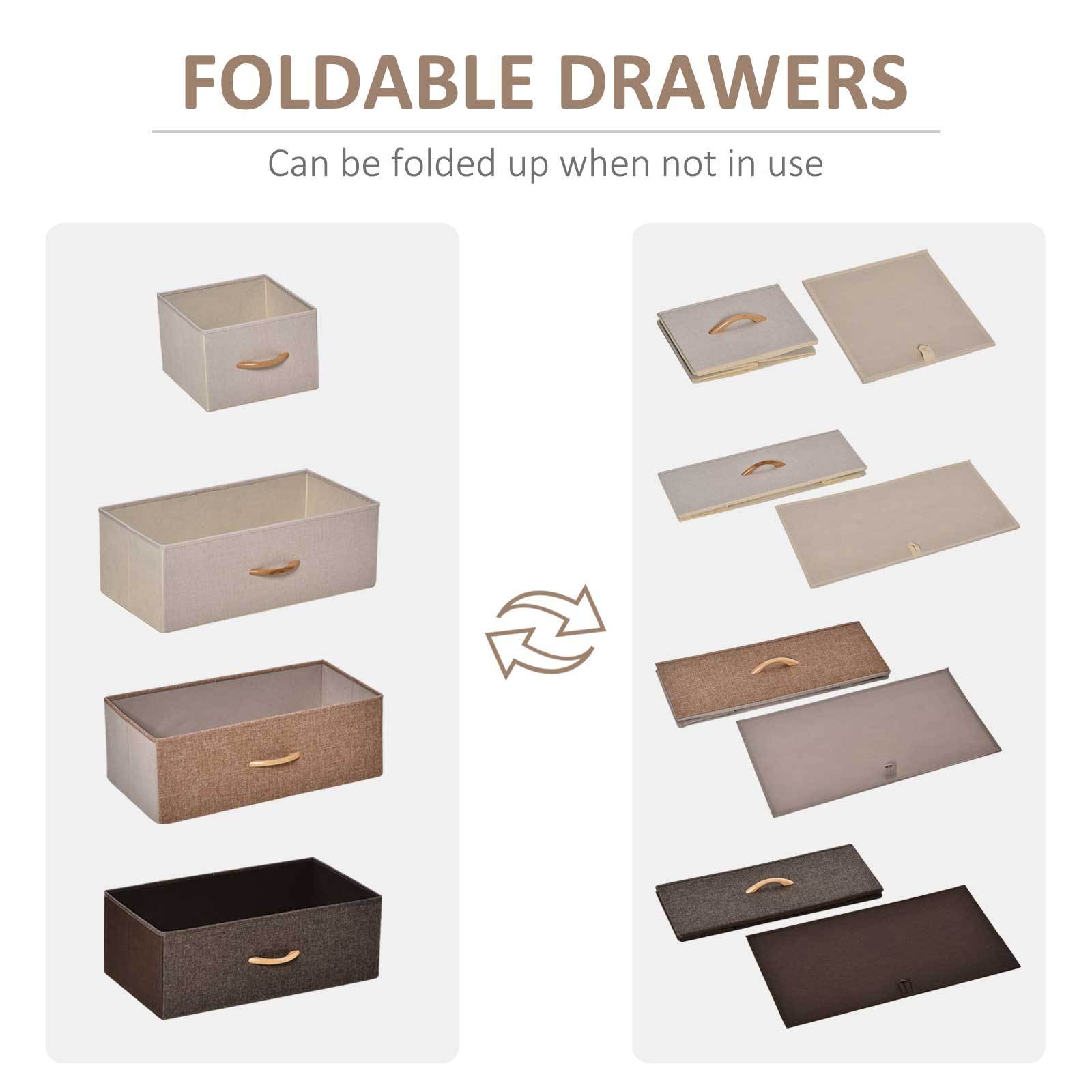 5-Chest of Drawers Tower Organizer with Frame - Image 5