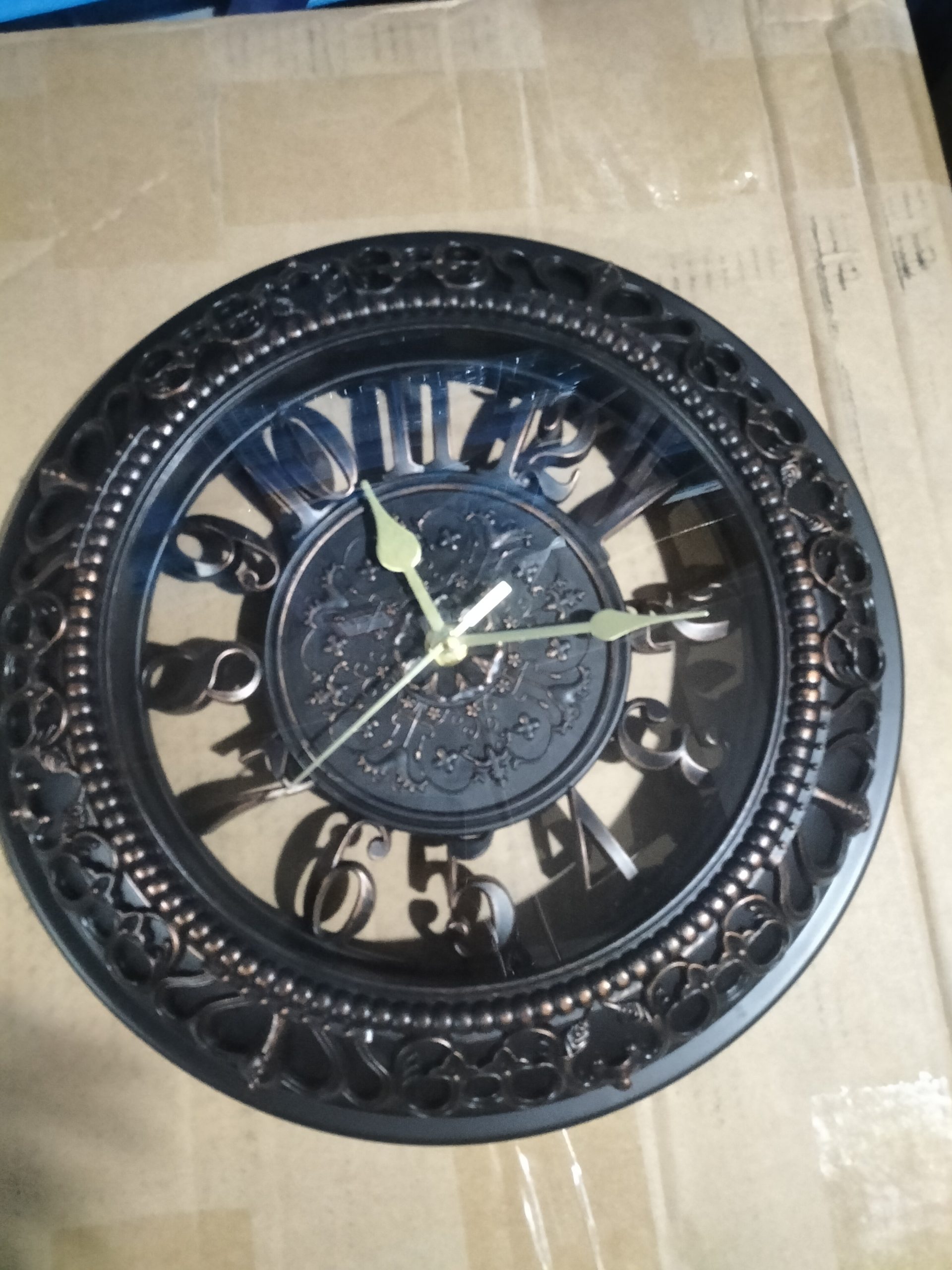 Antique Round Wall Clock - Image 7