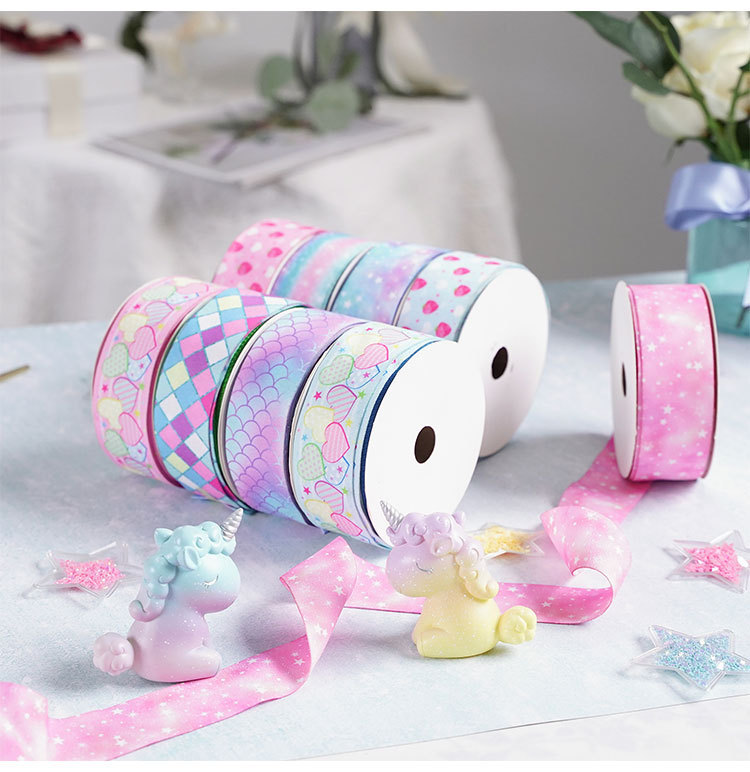 Decorative Hemp Ribbon Rainbow