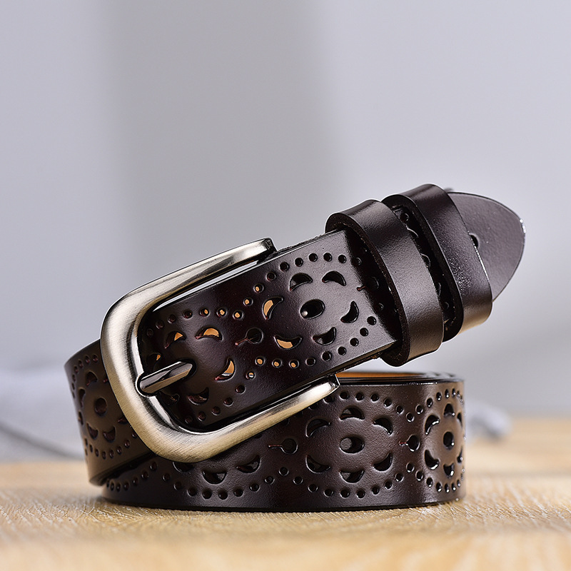Hollow Pin Buckle Punch Free Belt - Image 6