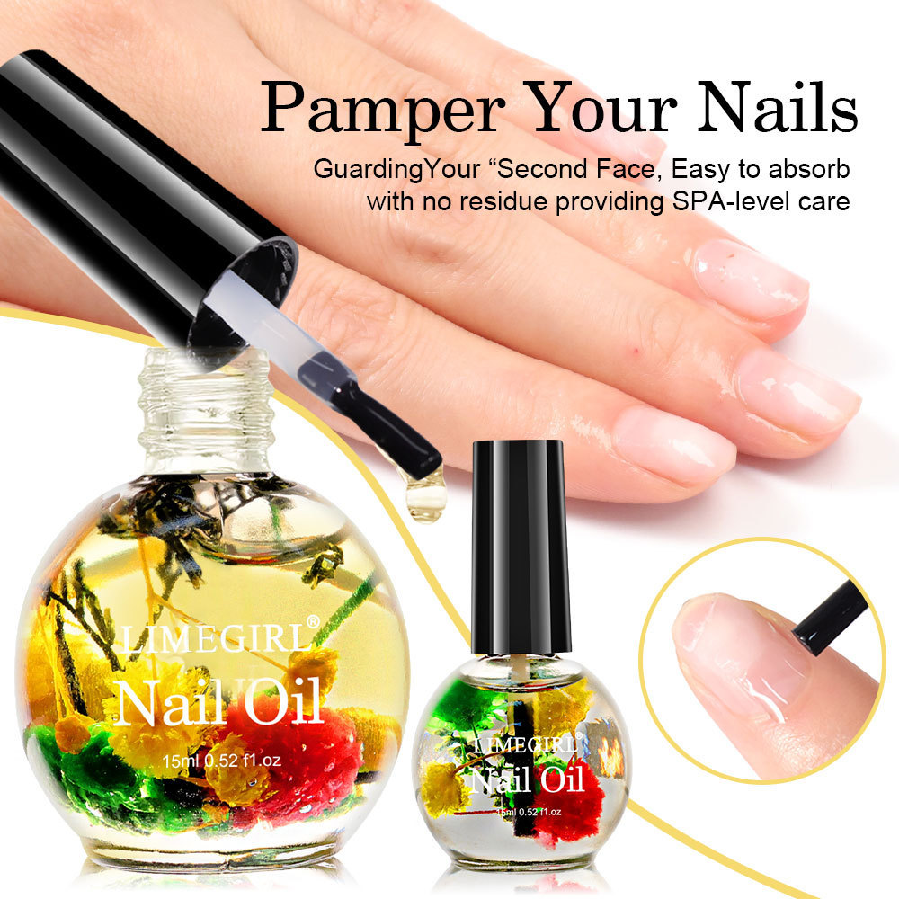 15ML Dried Flower Nail Edge Treatment Oil