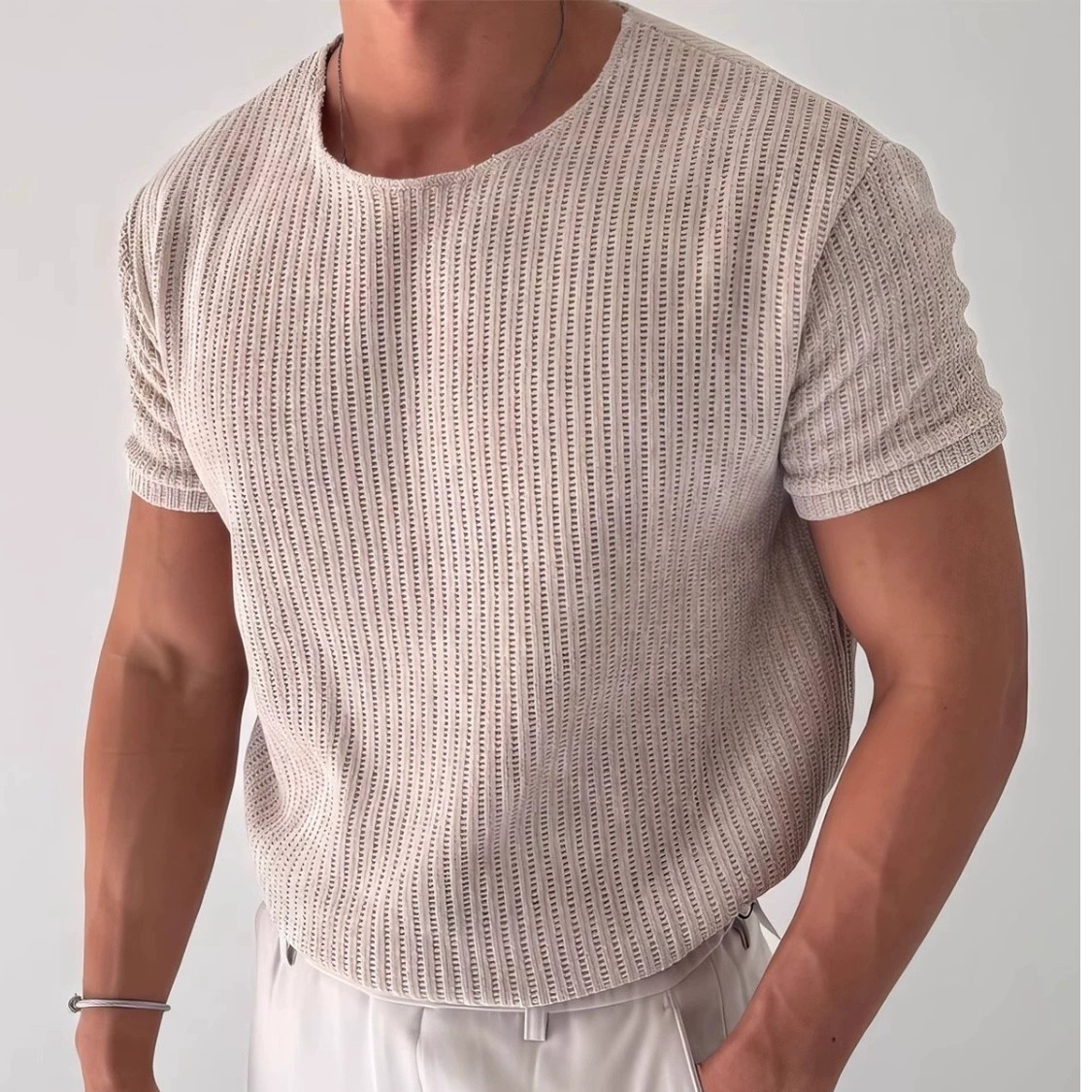 Sweater Round Neck T-Shirt - Image 4