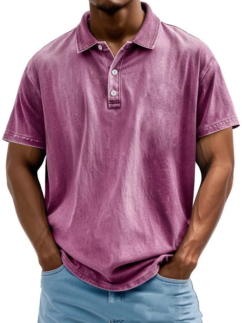 Distressed Lapel Short Sleeve - Image 3