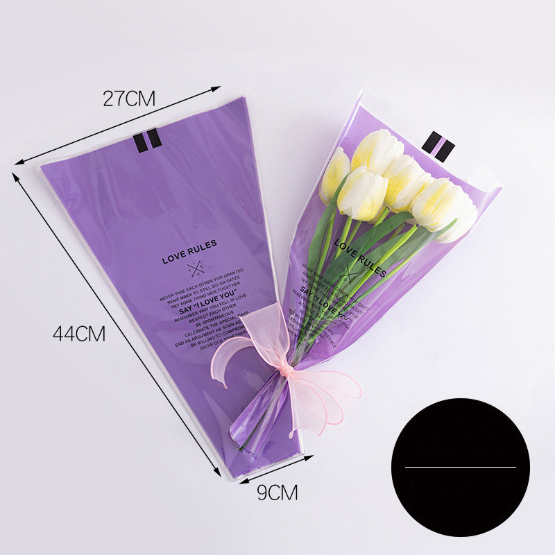 Bouquet Heart Single Rose Wrapping Paper - Image 4