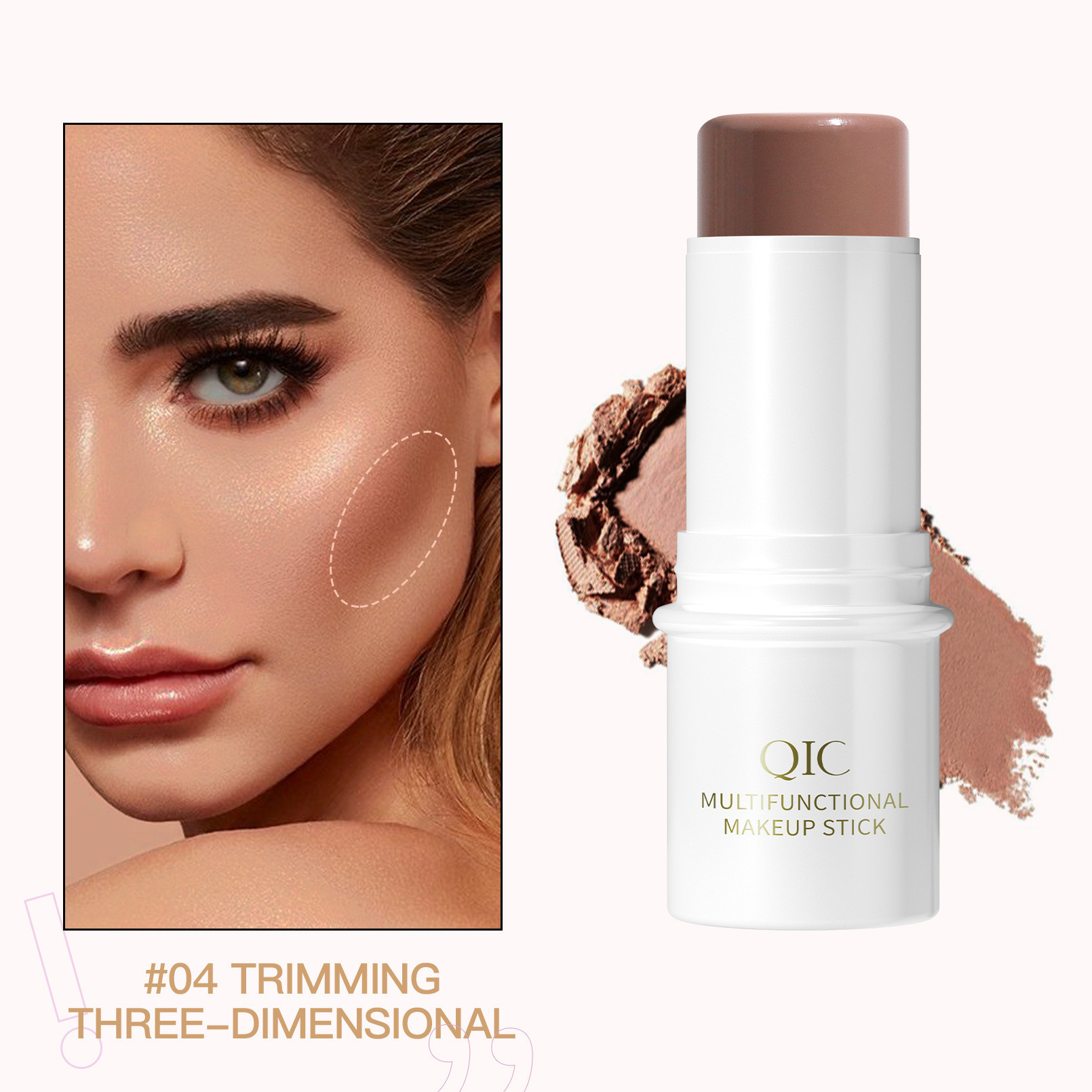 3 In 1 Highlighter Face Concealing Blush Stick - Image 9