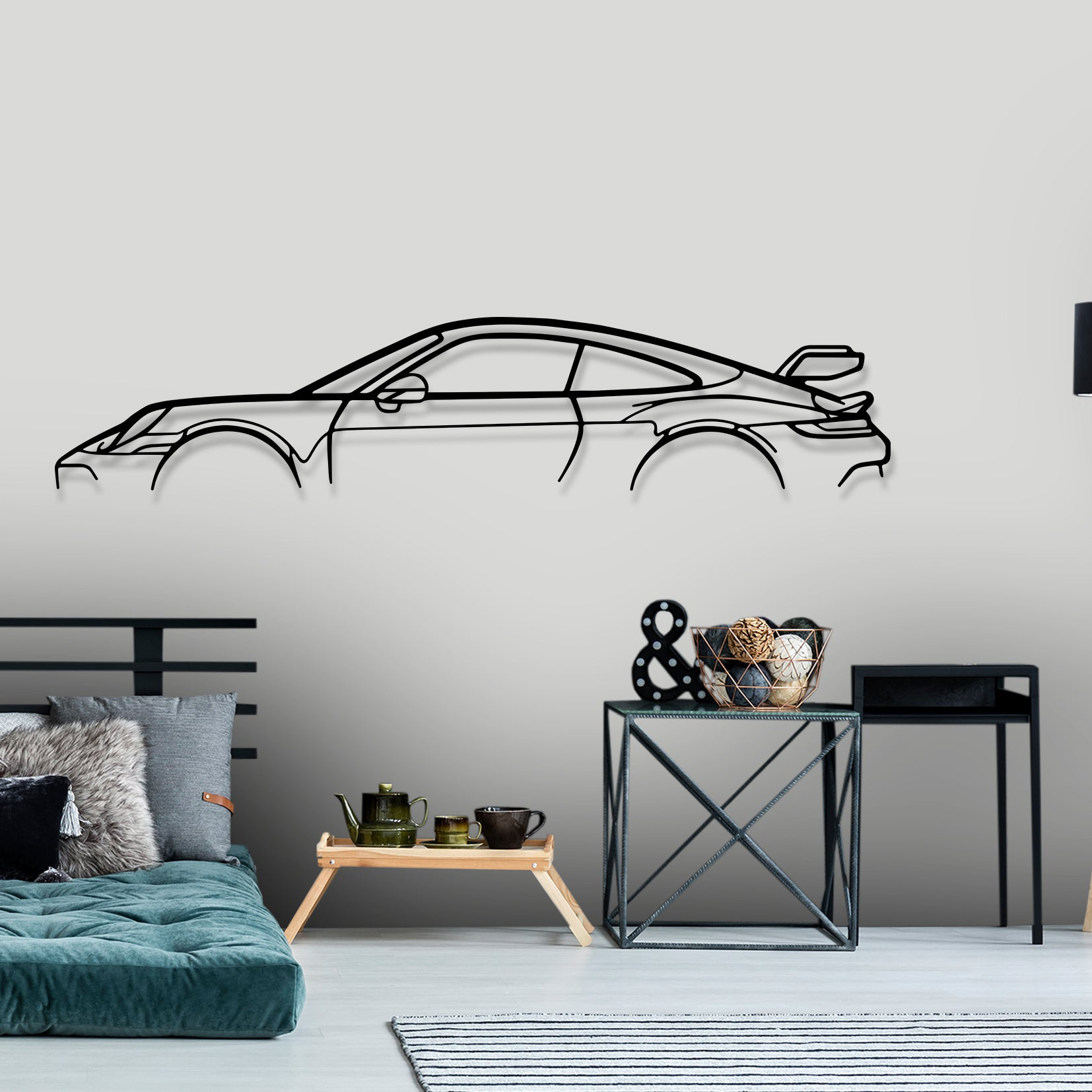 Gold Car Garage Wall Art Interior - Image 2