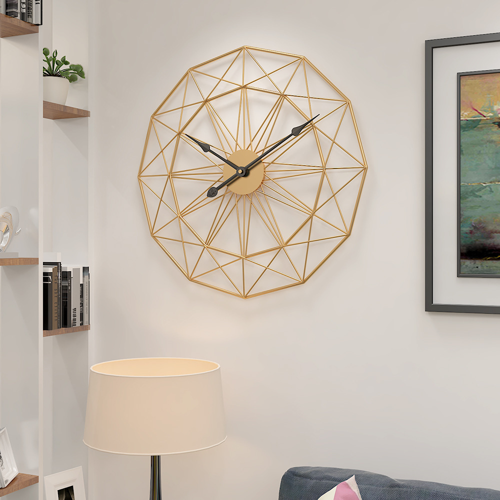 Living Room Wrought Iron Wall Clock